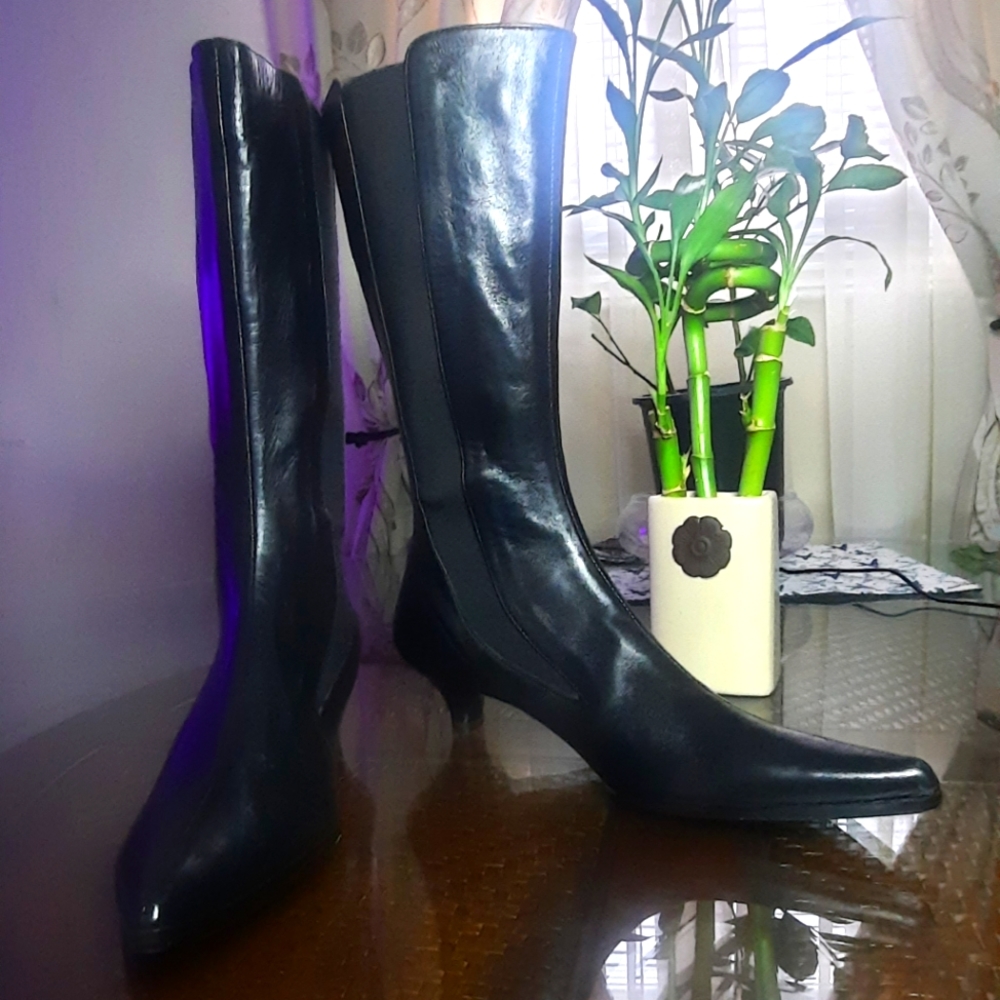 🥳 SALE #2: furla below the knee boots low heels - Picture 1 of 16